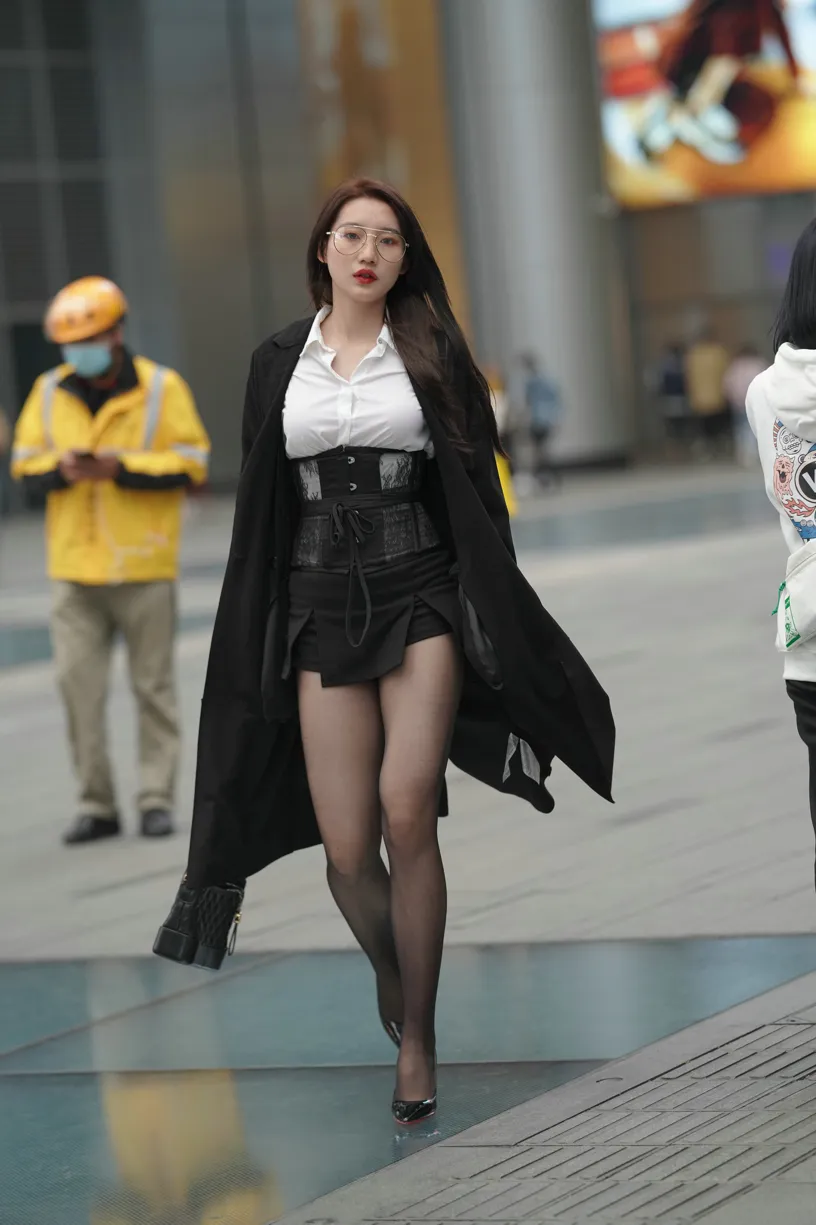 [爱美足] NO.160 黑丝大长腿 街拍#[105P]-7