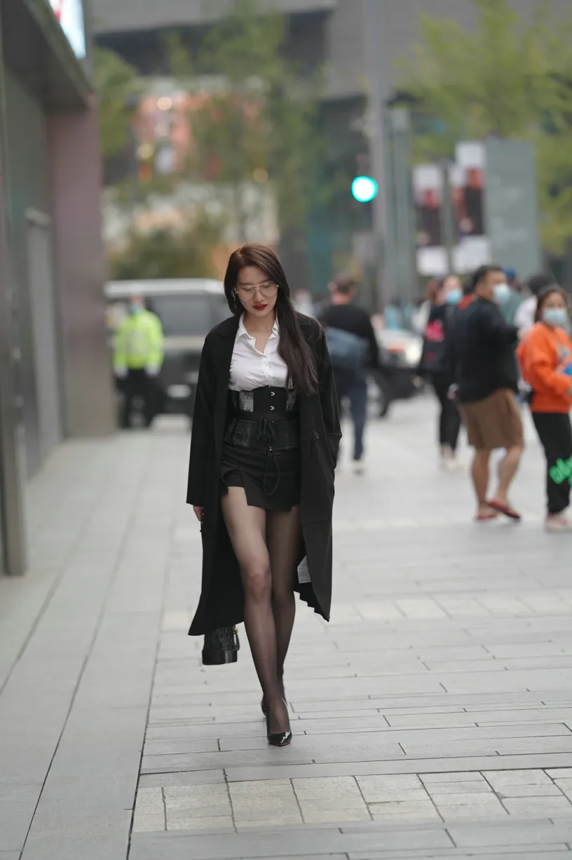 [爱美足] NO.160 黑丝大长腿 街拍#[105P]-7
