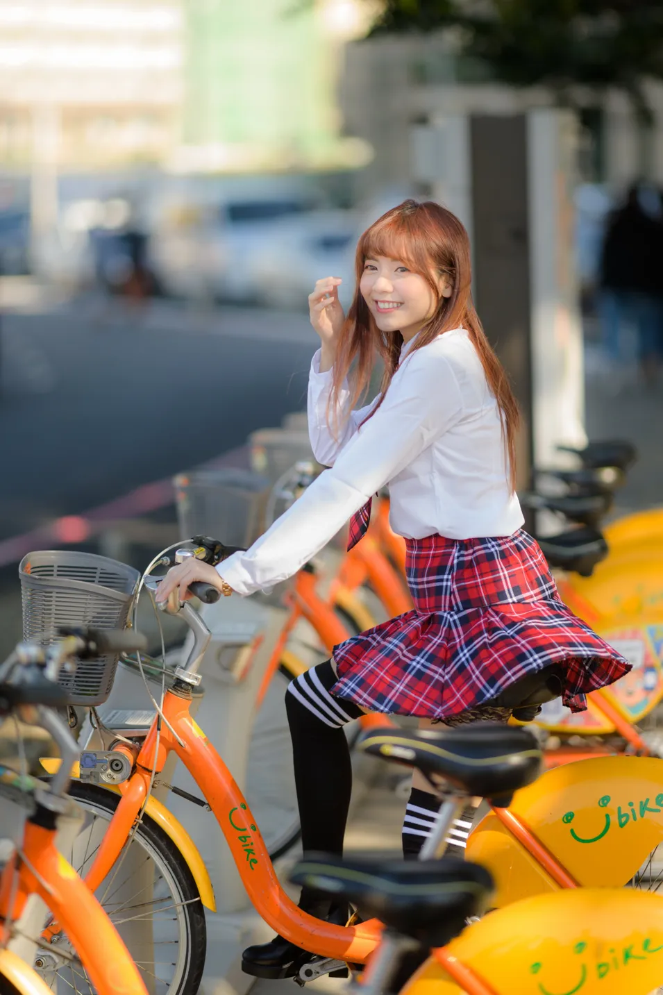[爱美足] NO.233 学生制服高跟 街拍#[105P]-9