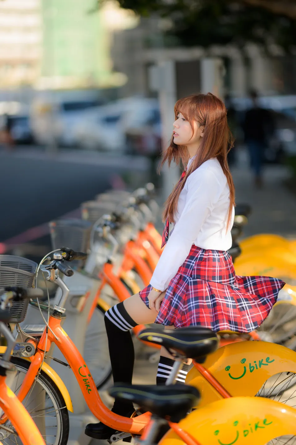 [爱美足] NO.233 学生制服高跟 街拍#[105P]-10
