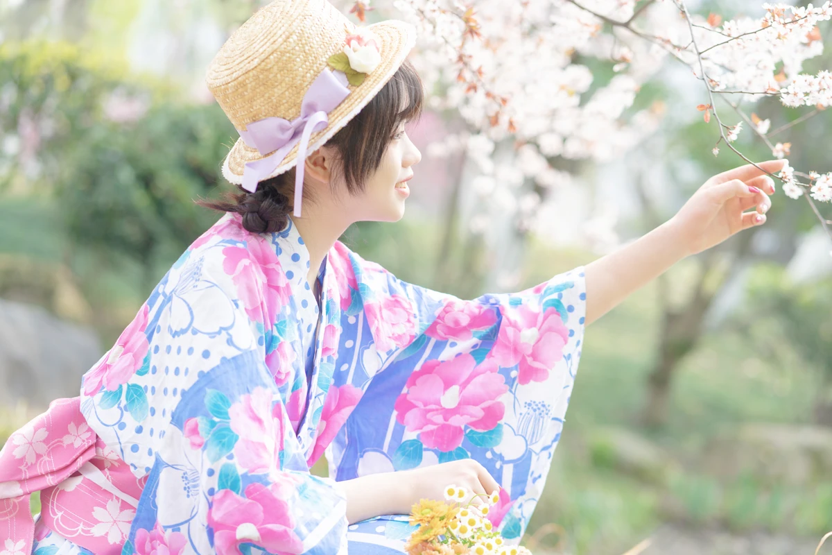 [艺图语] 2023.02.08 Vol.2995 春日花和服 泉泉#[32P]-2