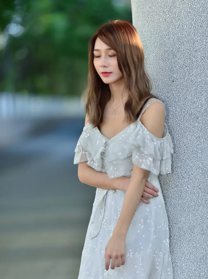 [爱美足] NO.200 vivi曹媛媛 吊带高衩长裙高跟美腿 街拍#[105P]-7