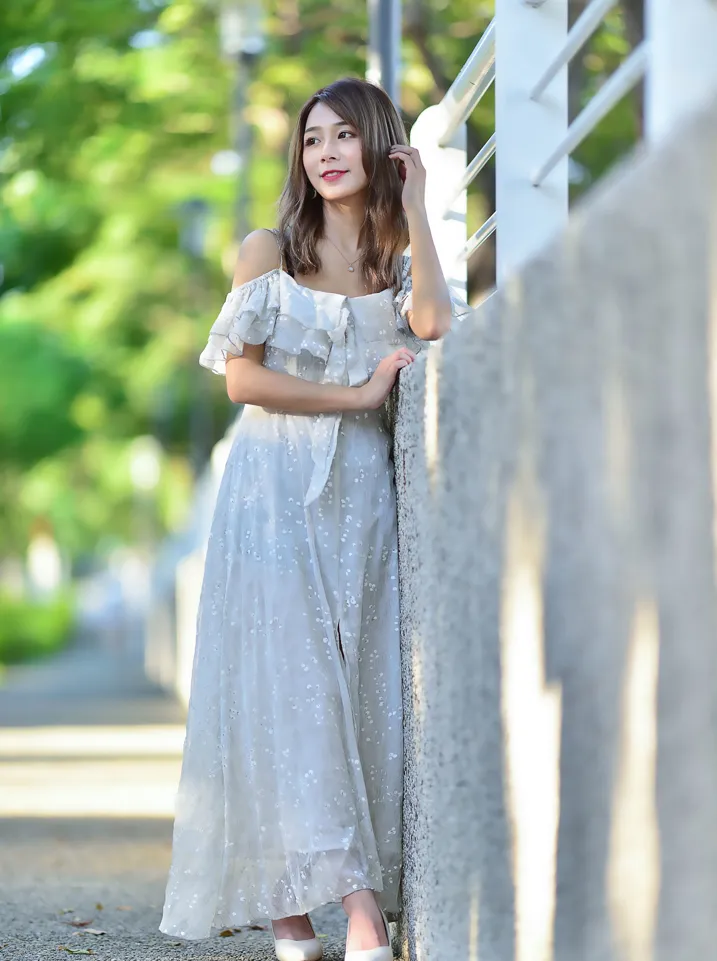 [爱美足] NO.200 vivi曹媛媛 吊带高衩长裙高跟美腿 街拍#[105P]-6