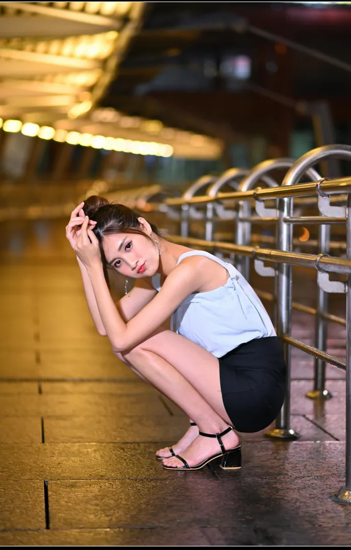 [爱美足] NO.166 张筠 OL休闲凉高美腿 街拍#[56P]-1