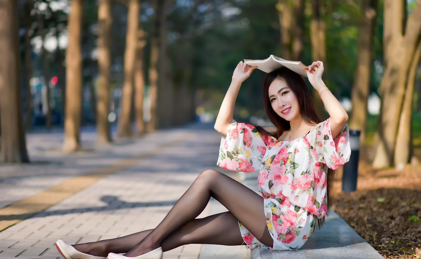 [爱美足] NO.185 妍希 吊带裤裙黑丝美腿 街拍#[27P]-2