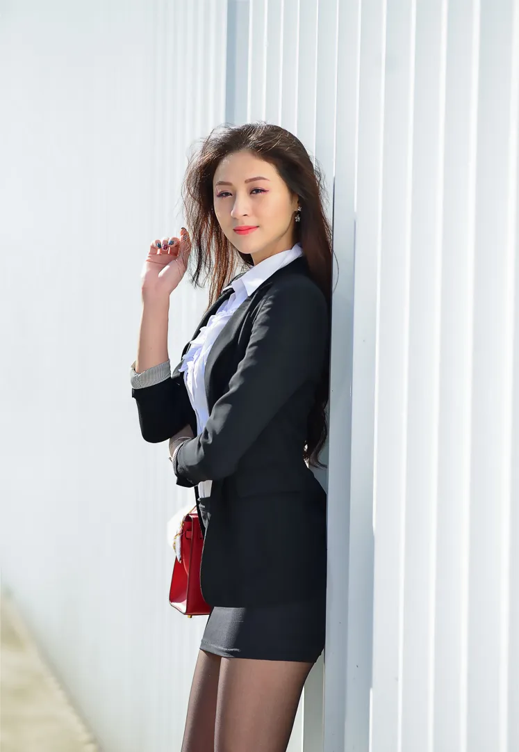 [爱美足] NO.146 Lola 雪岑 OL黑丝高跟美腿 街拍#[105P]-2
