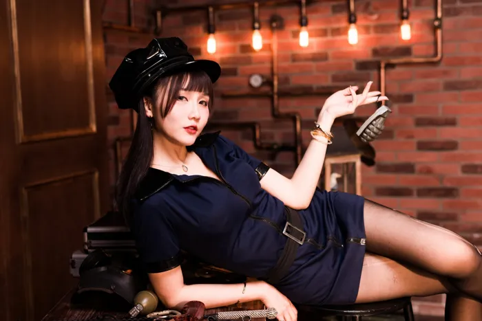 [爱美足] NO.116 乔乔儿 黑丝制服 街拍#[52P]-6
