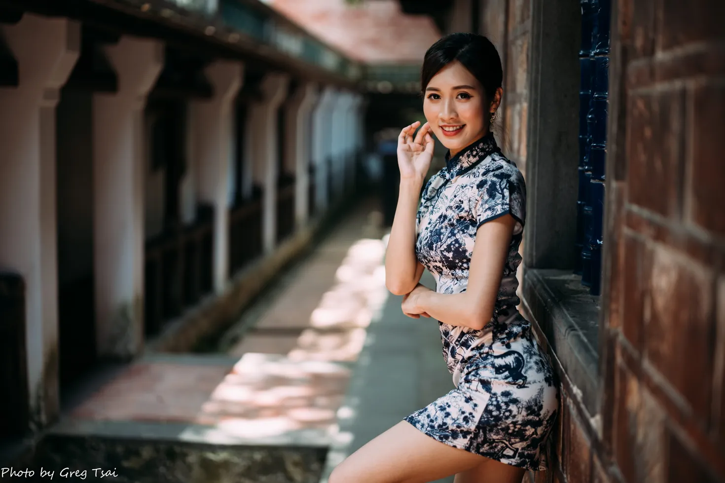 [爱美足] NO.151 张筠 短旗袍丝袜高跟美腿 街拍#[54P]-4