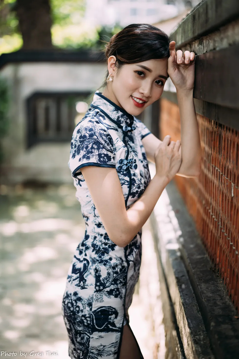 [爱美足] NO.151 张筠 短旗袍丝袜高跟美腿 街拍#[54P]-2