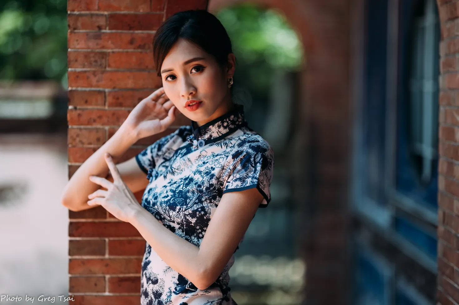[爱美足] NO.151 张筠 短旗袍丝袜高跟美腿 街拍#[54P]-6