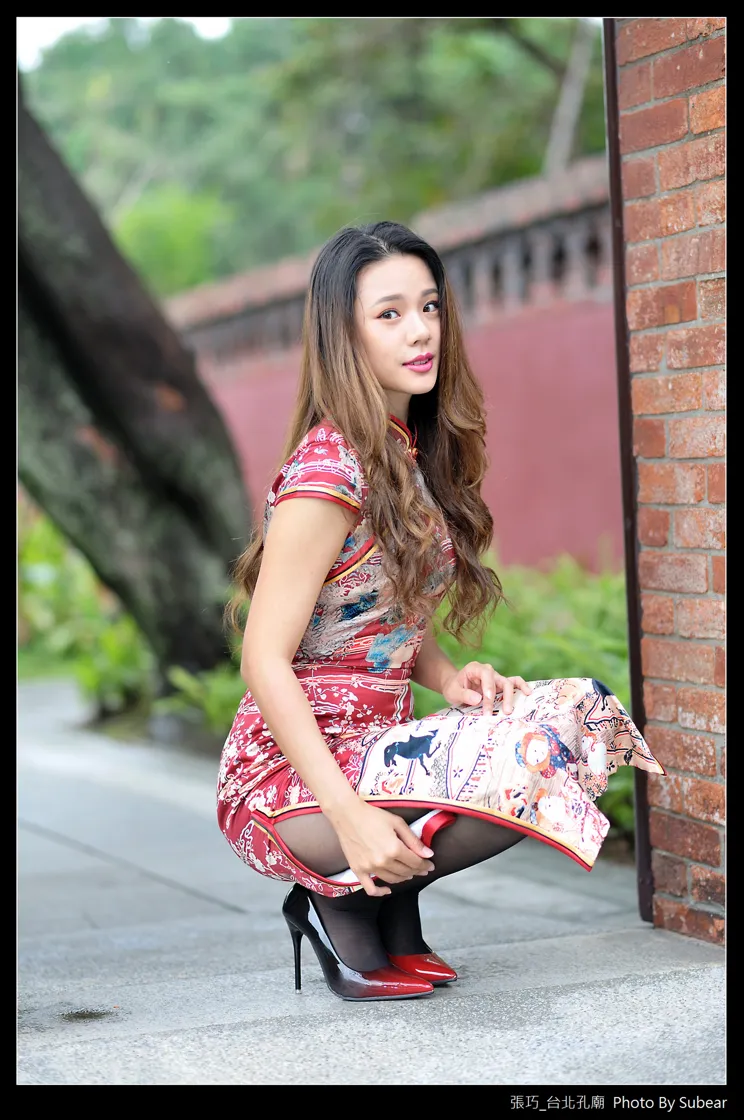 [爱美足] NO.098 张巧 旗袍黑丝高跟美腿 街拍#[54P]-4