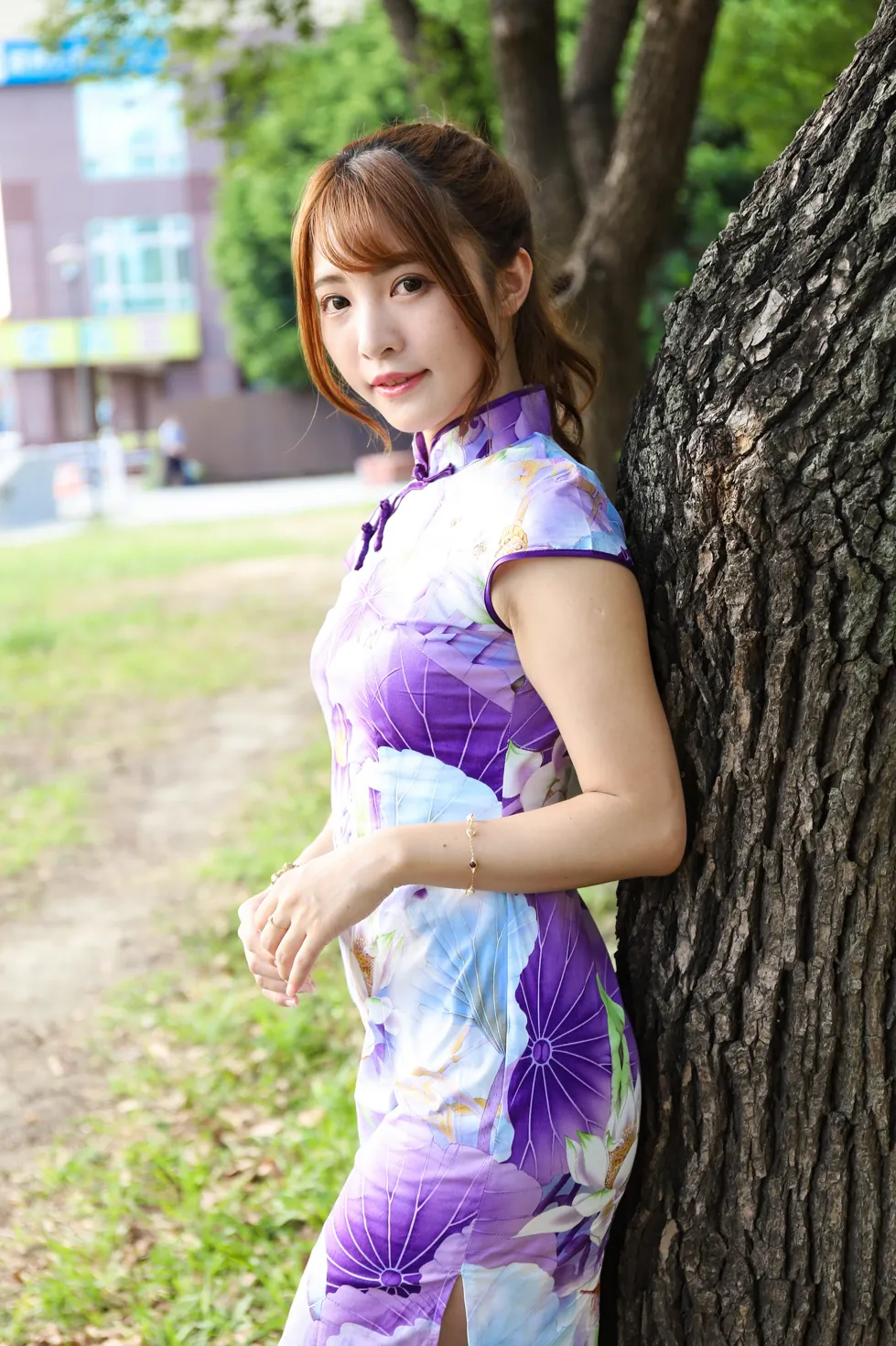 [爱美足] NO.136 Shiang Min 旗袍高跟美腿 街拍#[50P]-3
