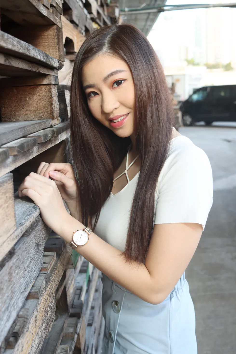 [爱美足] NO.198 梓萱 短裙丝袜涼高美腿 街拍#[80P]-7