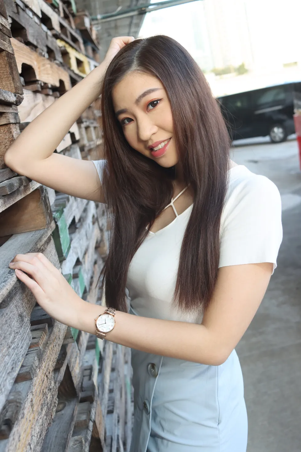 [爱美足] NO.198 梓萱 短裙丝袜涼高美腿 街拍#[80P]-8