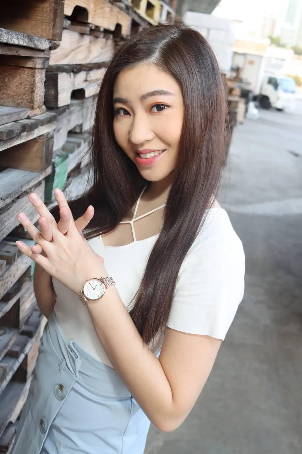 [爱美足] NO.198 梓萱 短裙丝袜涼高美腿 街拍#[80P]-9