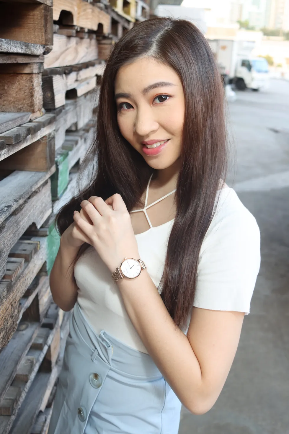 [爱美足] NO.198 梓萱 短裙丝袜涼高美腿 街拍#[80P]-10