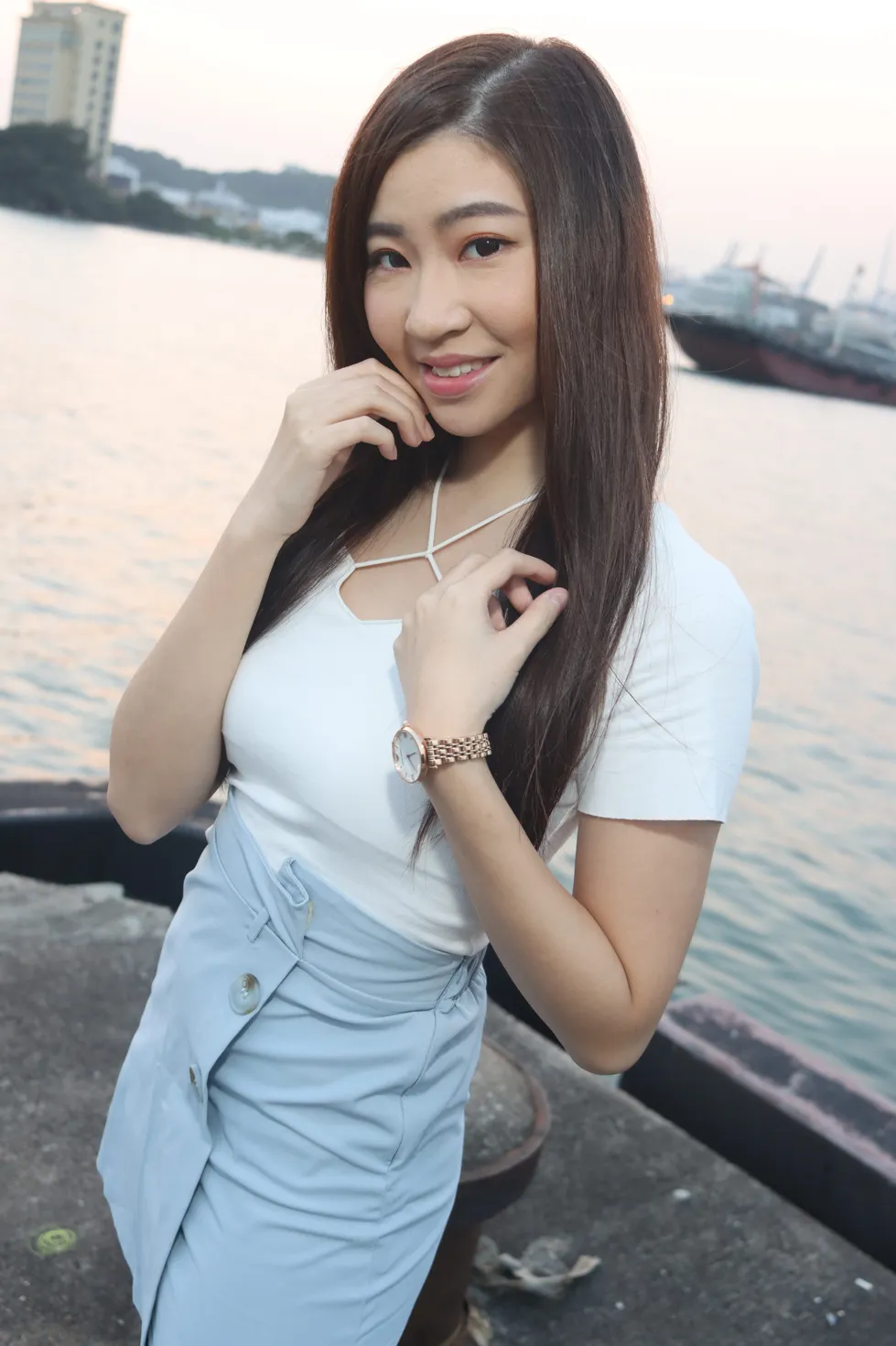 [爱美足] NO.198 梓萱 短裙丝袜涼高美腿 街拍#[80P]-9