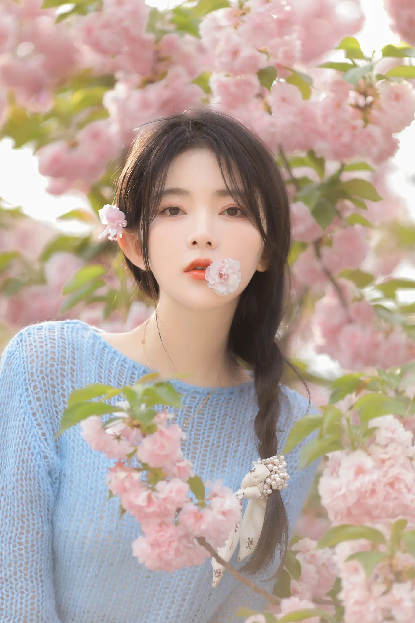 [艺图语] 2022.06.22 Vol.1252 – 粉蓝晚樱 杨伊墨#[29P]-10