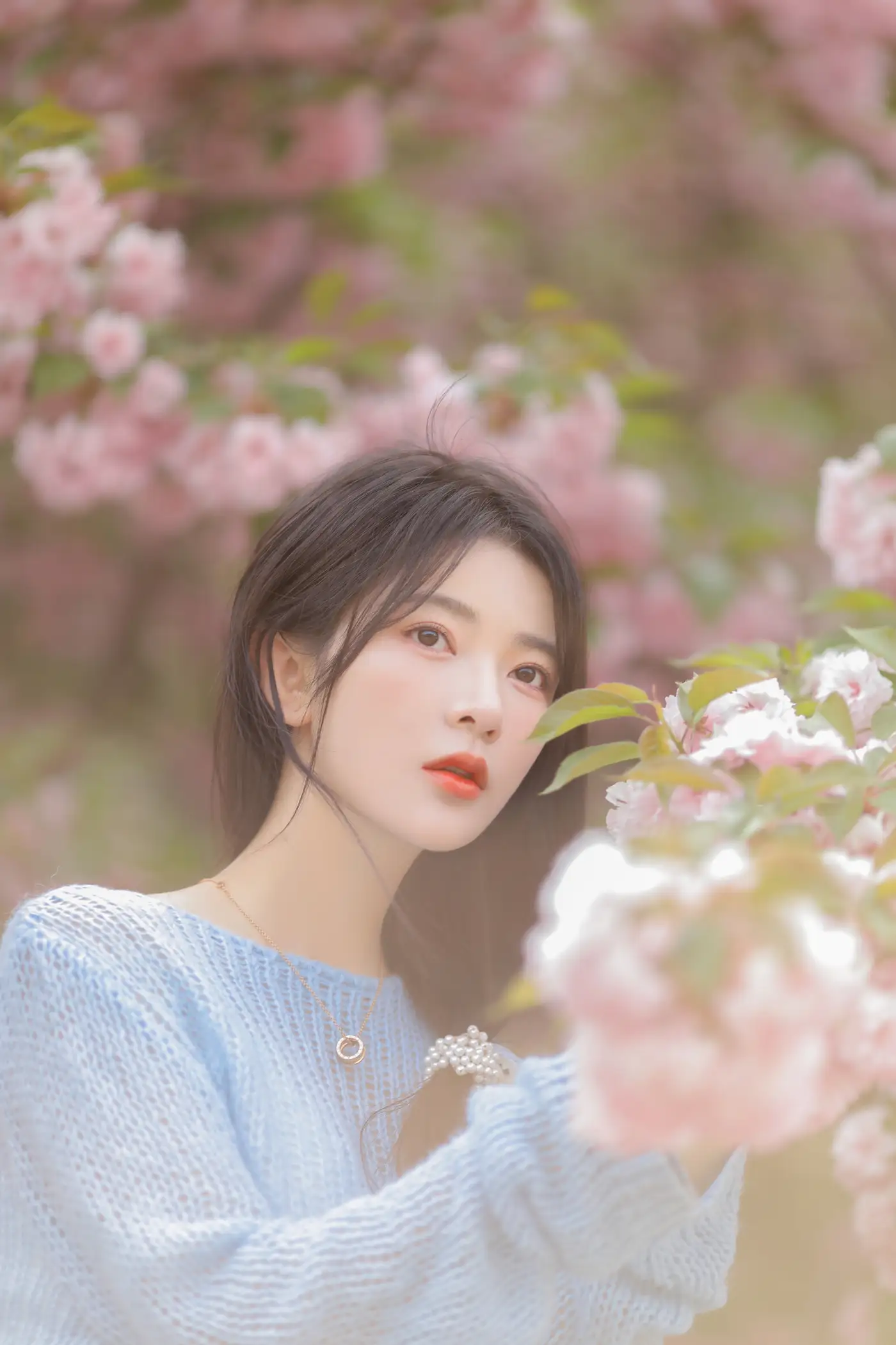 [艺图语] 2022.06.22 Vol.1252 – 粉蓝晚樱 杨伊墨#[29P]-6