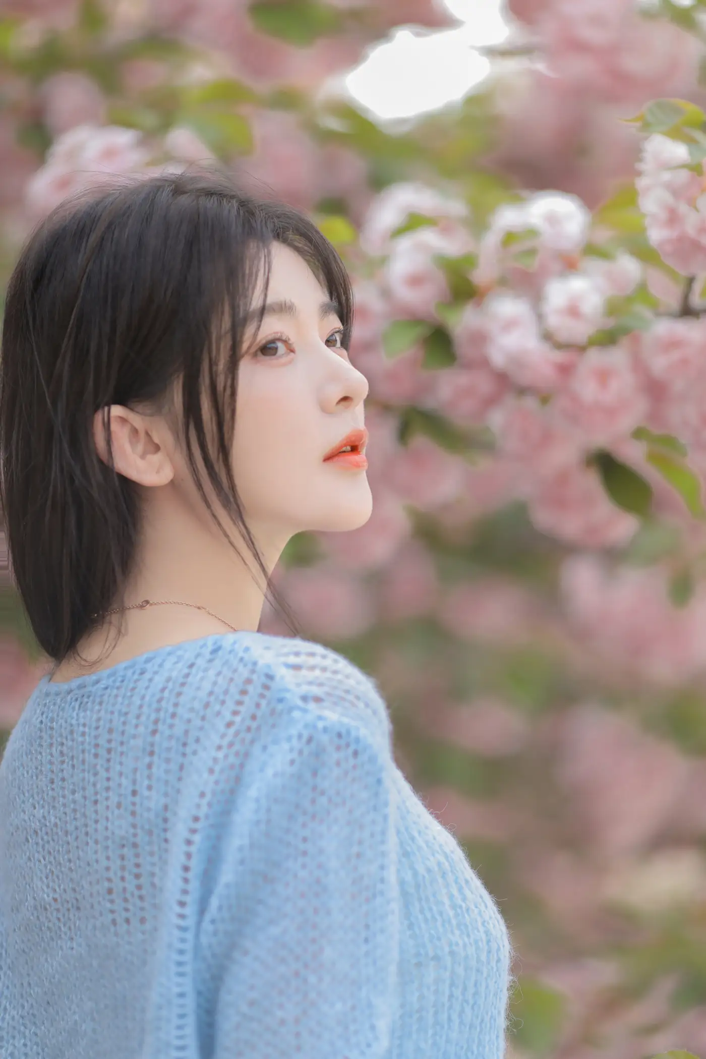 [艺图语] 2022.06.22 Vol.1252 – 粉蓝晚樱 杨伊墨#[29P]-10