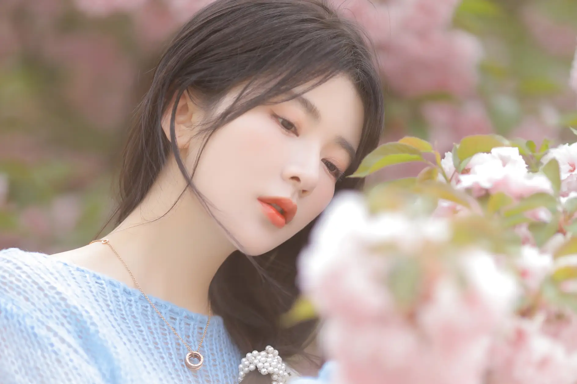[艺图语] 2022.06.22 Vol.1252 – 粉蓝晚樱 杨伊墨#[29P]-7
