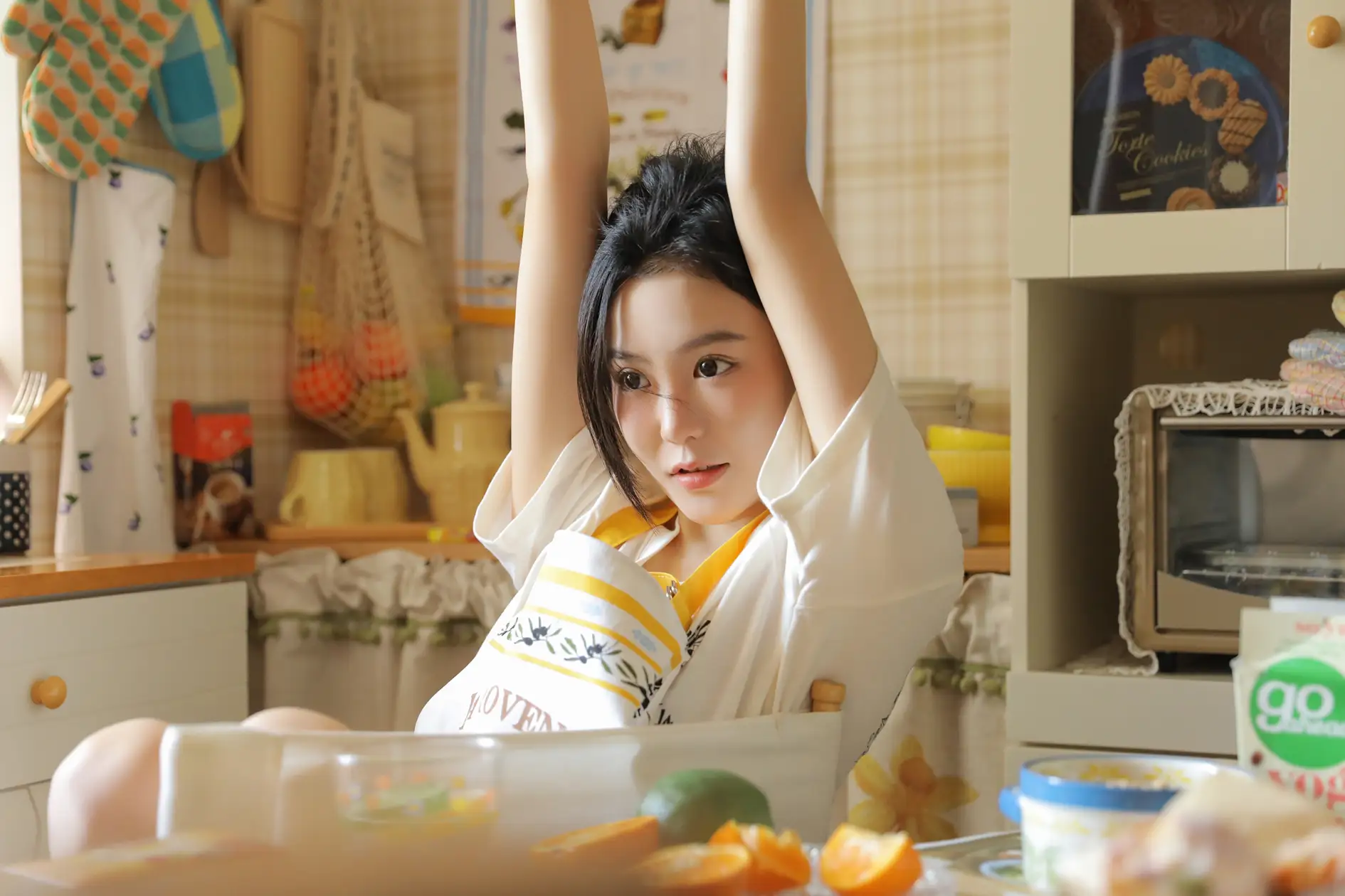 [艺图语] 2022.07.07 Vol.1403 – 橙味小厨娘 苡萱mua#[43P]-4