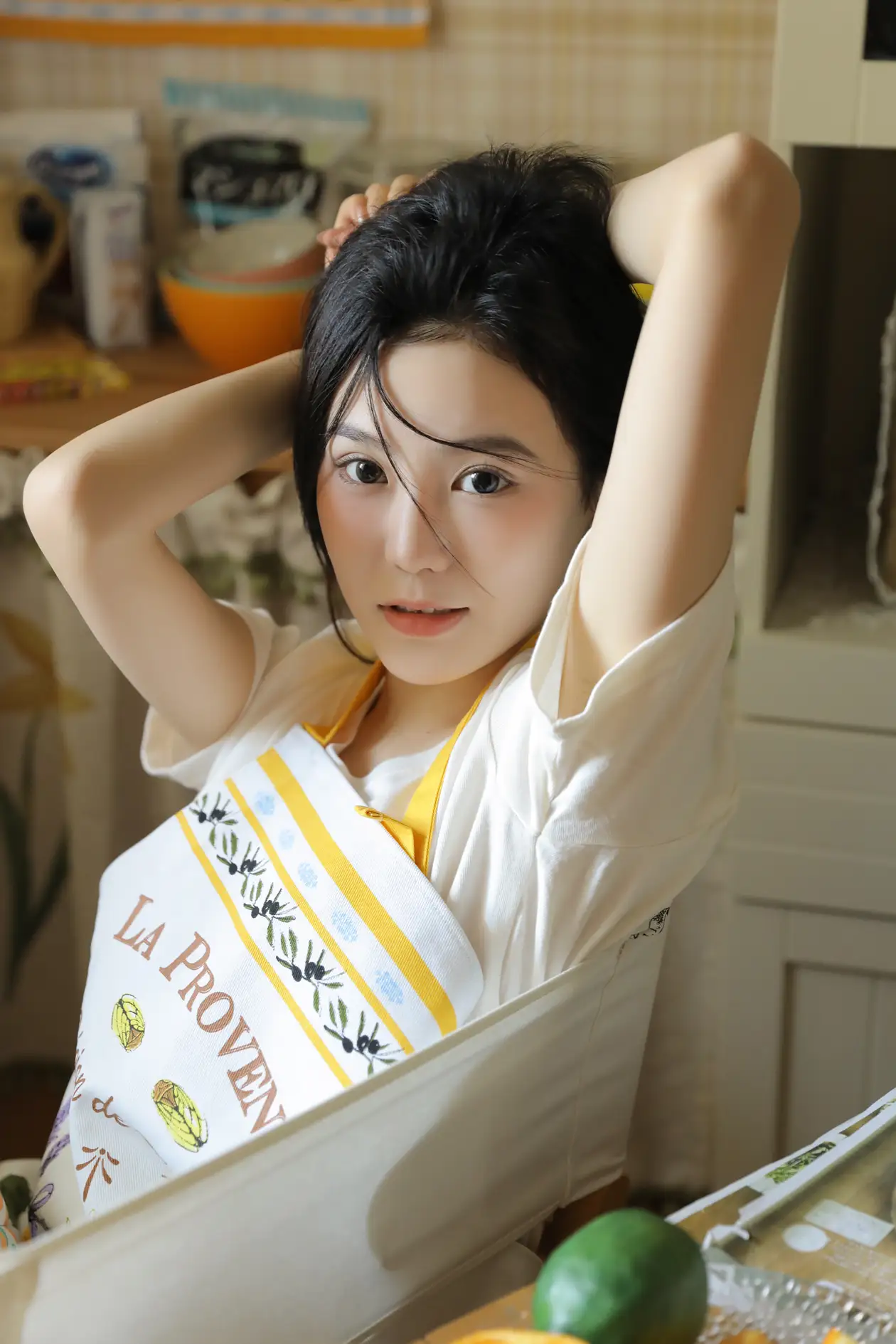[艺图语] 2022.07.07 Vol.1403 – 橙味小厨娘 苡萱mua#[43P]-7