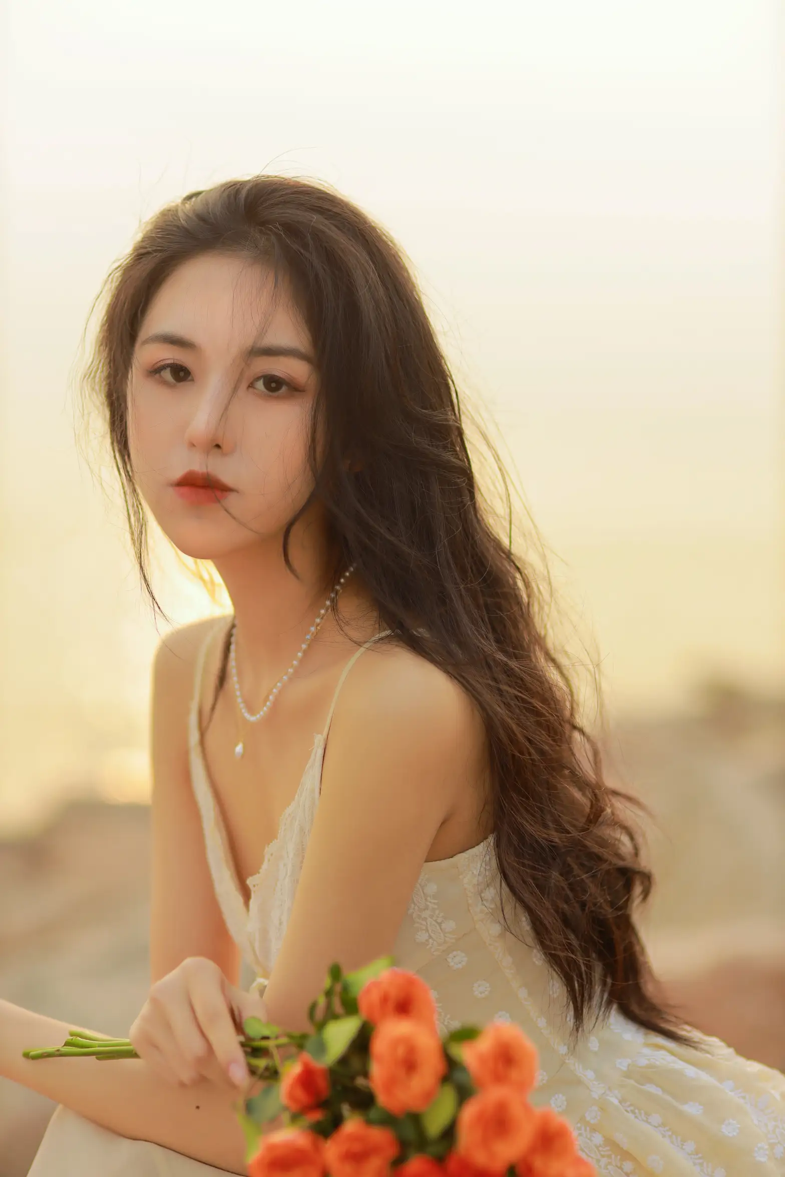 [艺图语] 2022.08.08 Vol.1655 – 她与落日 沐槿cutie#[25P]-1