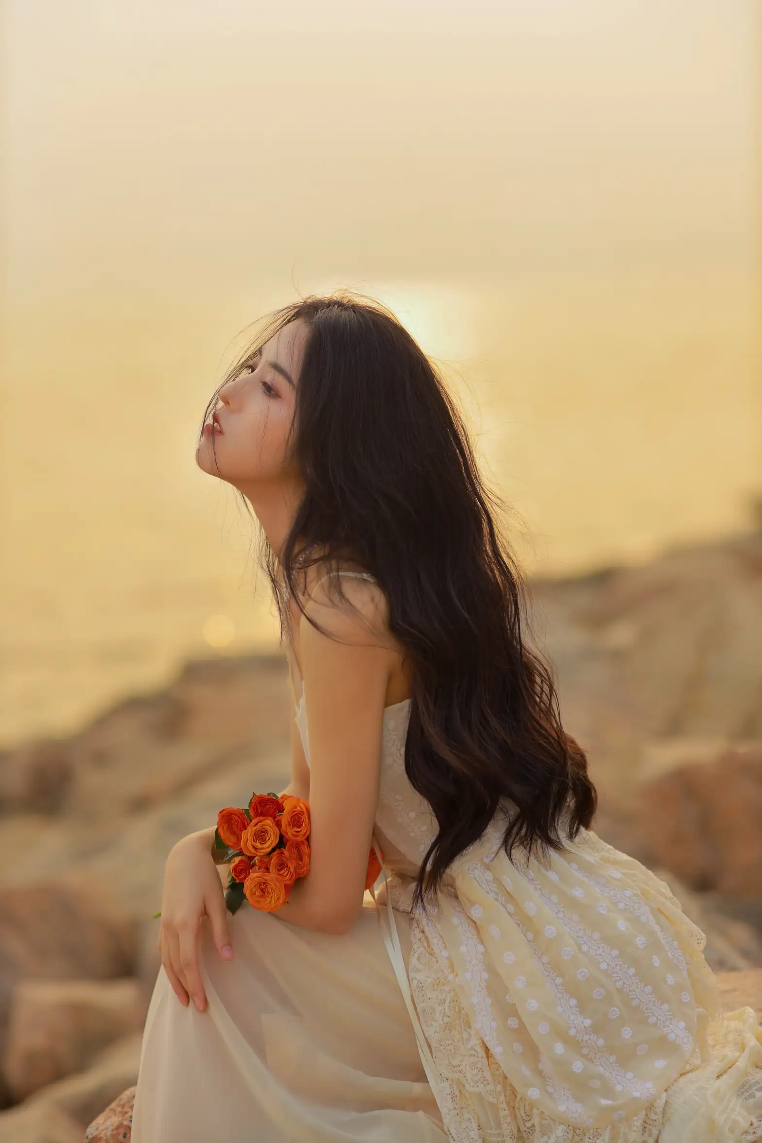 [艺图语] 2022.08.08 Vol.1655 – 她与落日 沐槿cutie#[25P]-3