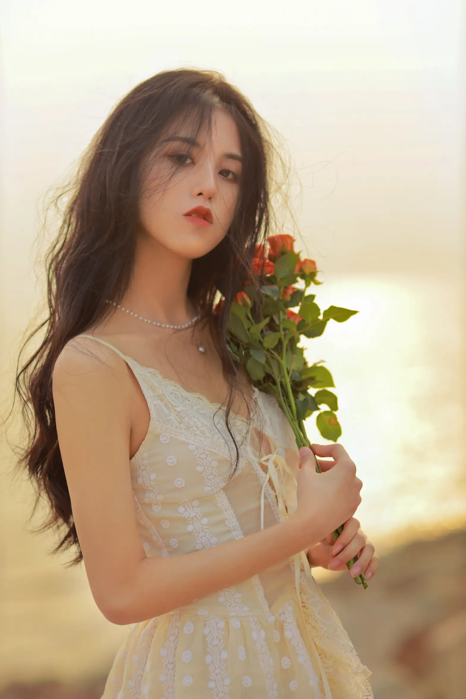 [艺图语] 2022.08.08 Vol.1655 – 她与落日 沐槿cutie#[25P]-4