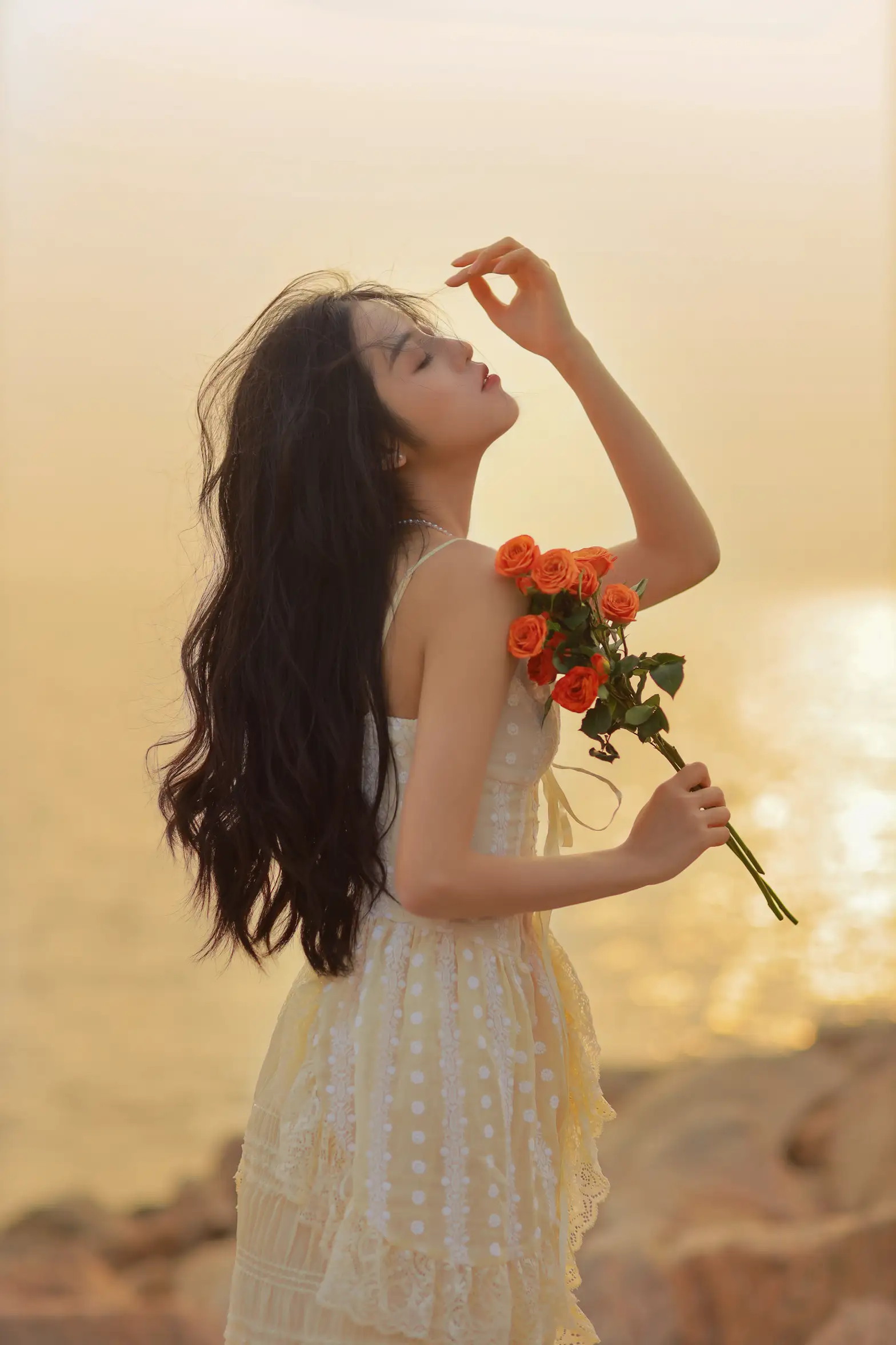 [艺图语] 2022.08.08 Vol.1655 – 她与落日 沐槿cutie#[25P]-5