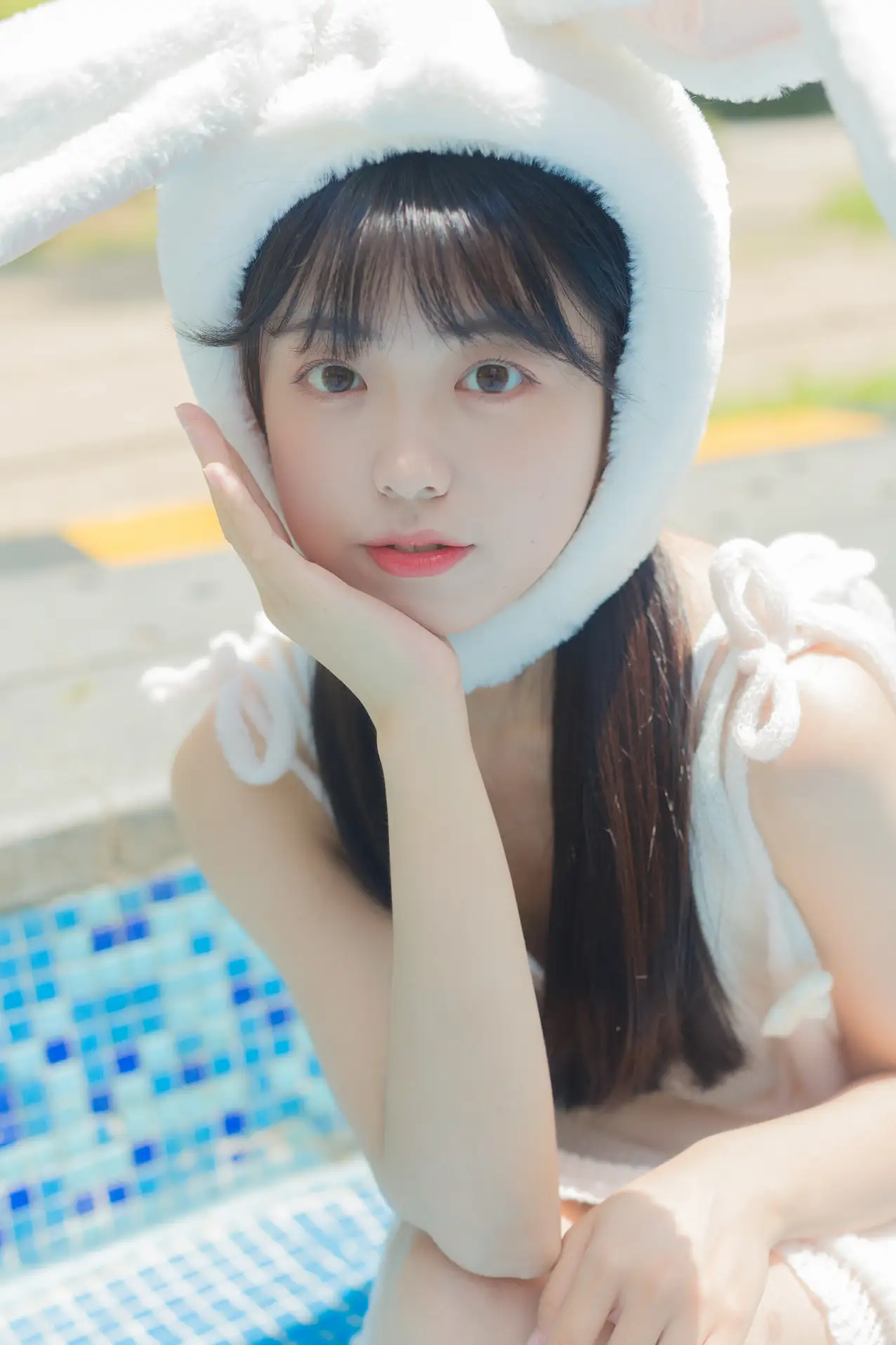 [艺图语] 2022.07.09 Vol.1429 – 夏日泳池的兔子 可爱泡泡呀#[36P]-5