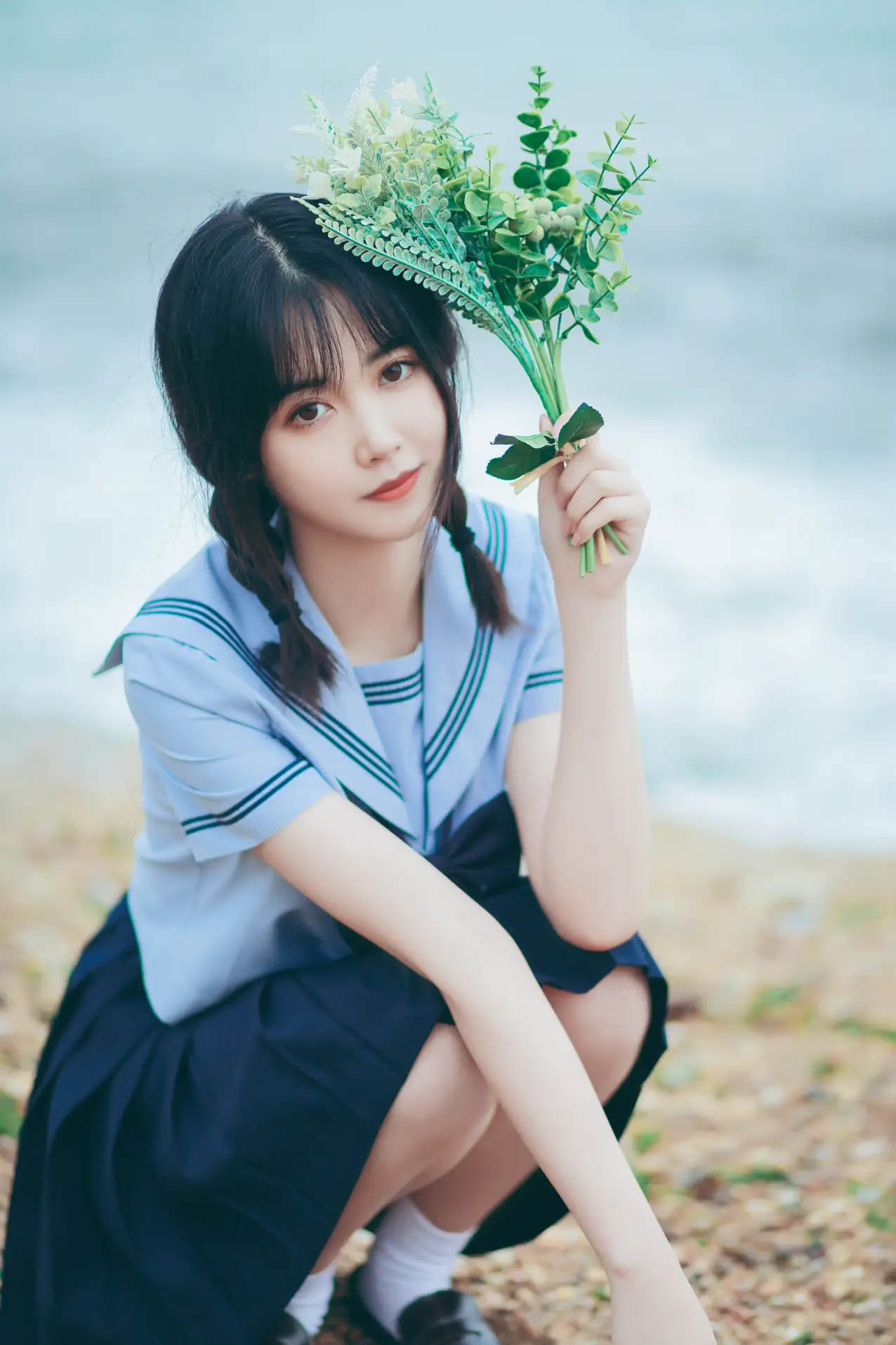 [艺图语] 2022.07.28 Vol.1565 – 夏日海边的少女 淺櫻桃奈#[26P]-1