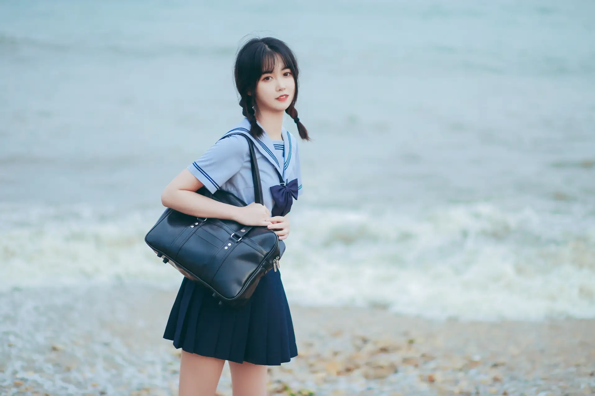 [艺图语] 2022.07.28 Vol.1565 – 夏日海边的少女 淺櫻桃奈#[26P]-1