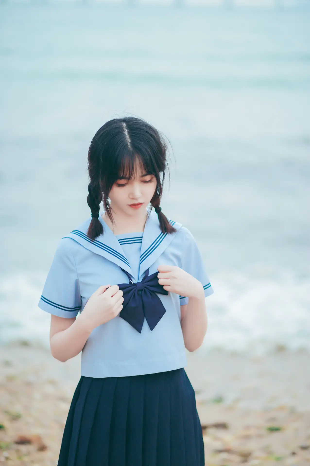 [艺图语] 2022.07.28 Vol.1565 – 夏日海边的少女 淺櫻桃奈#[26P]-2