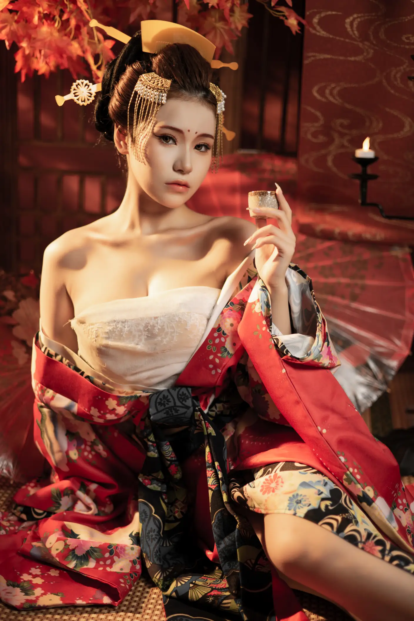 [艺图语] 2022.06.23 Vol.1263 – 恶女花魁 奶酪#[23P]-1