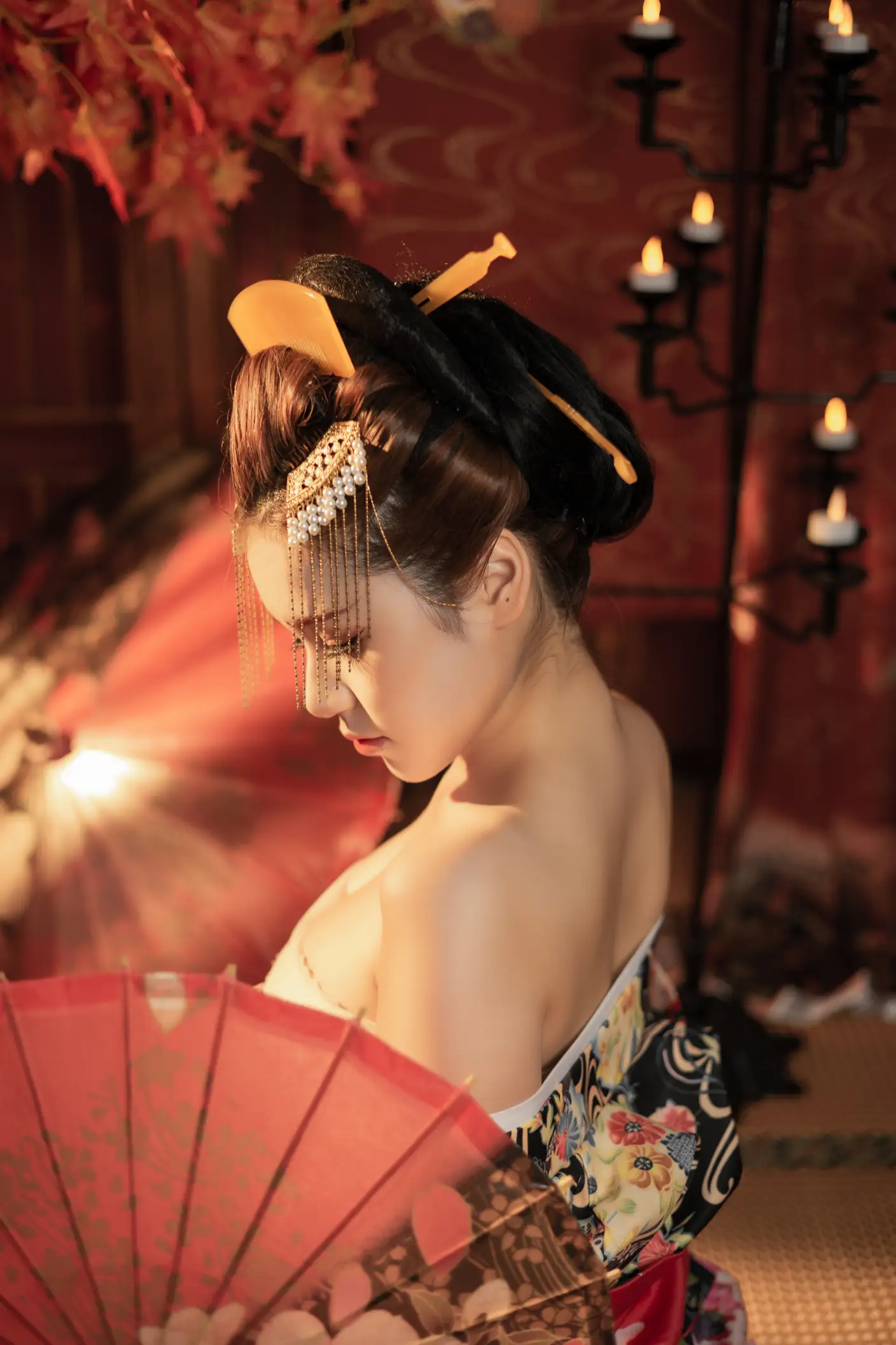 [艺图语] 2022.06.23 Vol.1263 – 恶女花魁 奶酪#[23P]-5