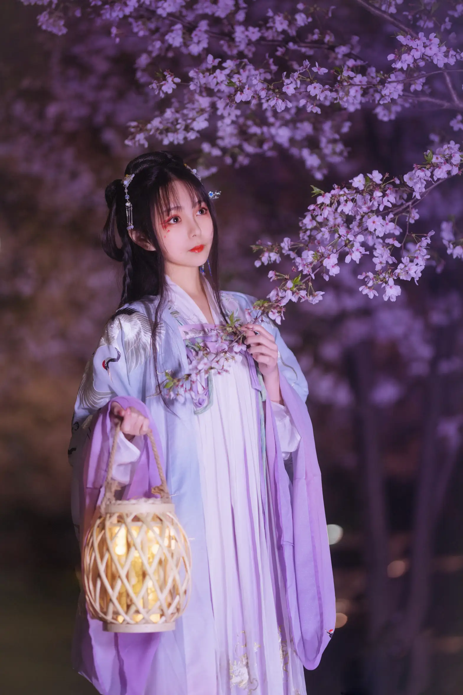 [艺图语] 2022.08.10 Vol.1673 – 夜樱 阡墨红尘#[20P]-2