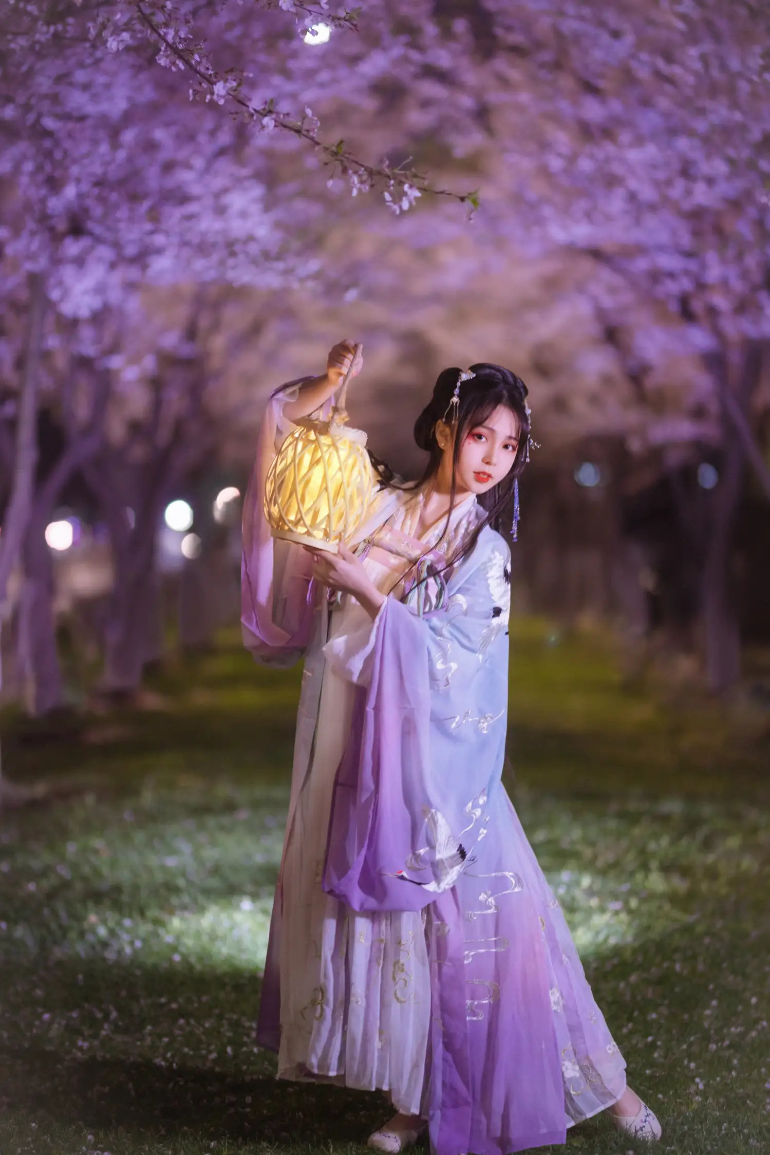 [艺图语] 2022.08.10 Vol.1673 – 夜樱 阡墨红尘#[20P]-3