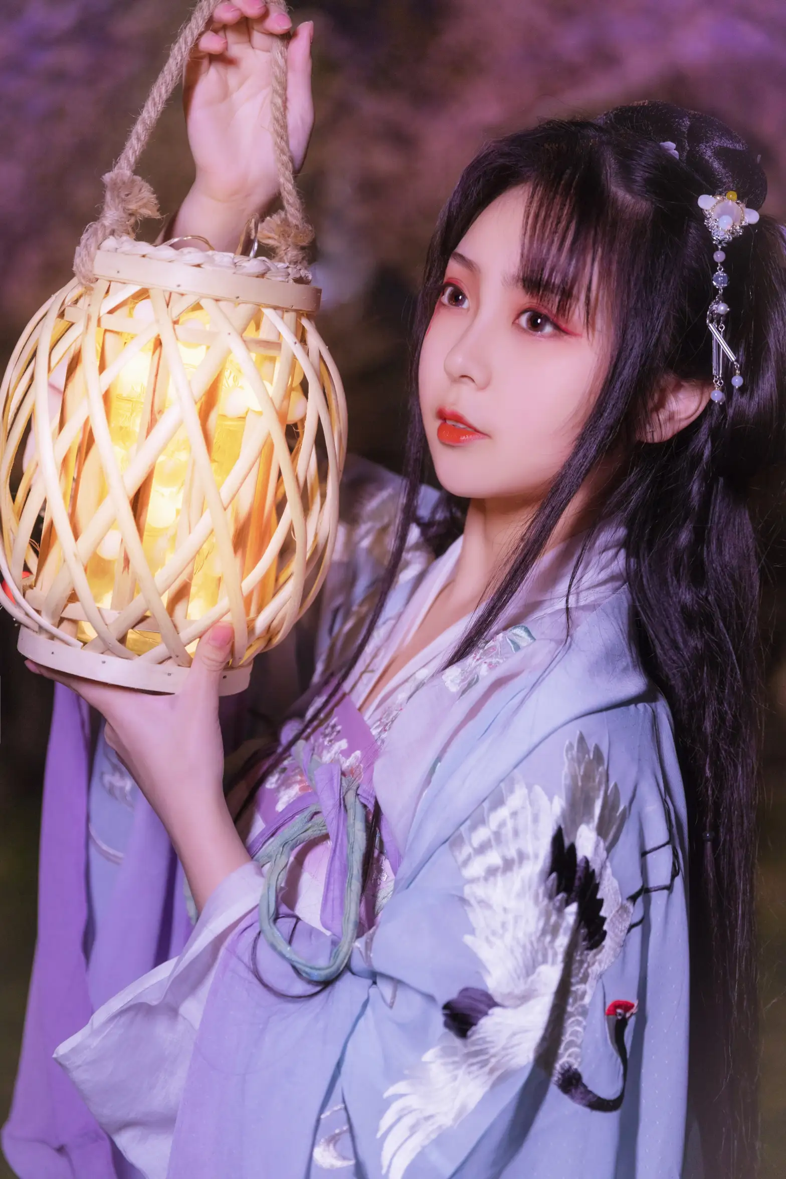 [艺图语] 2022.08.10 Vol.1673 – 夜樱 阡墨红尘#[20P]-9