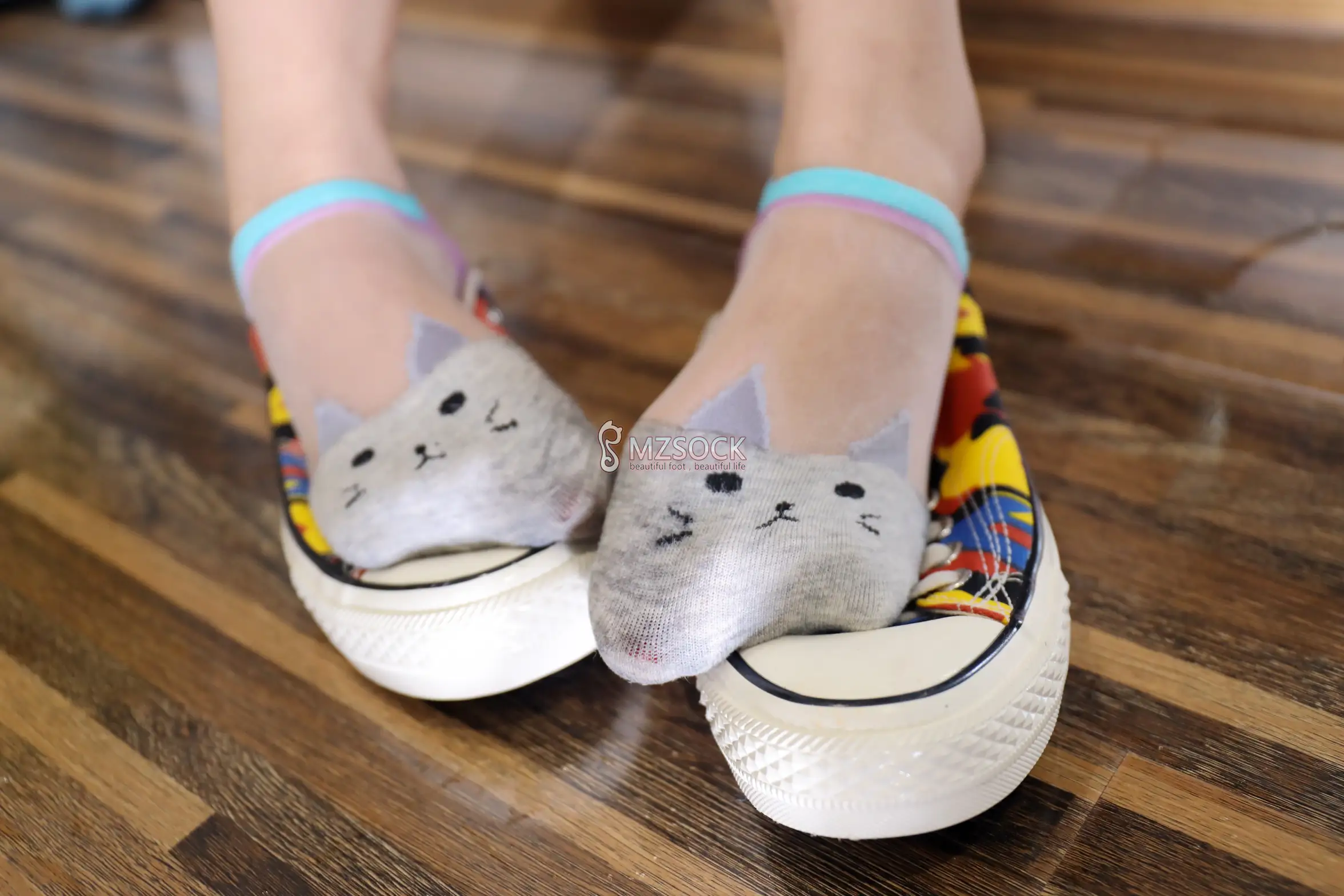 [Mzsock] Love Beauty Foot NO.036 cat cat#[74P]-4