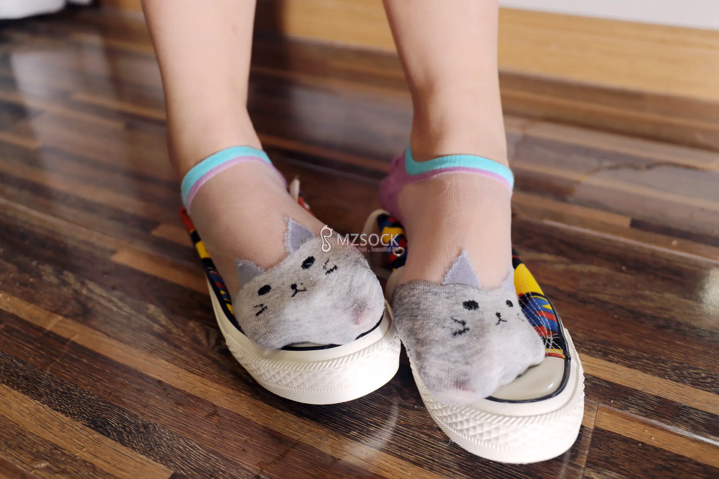 [Mzsock] Love Beauty Foot NO.036 cat cat#[74P]-5