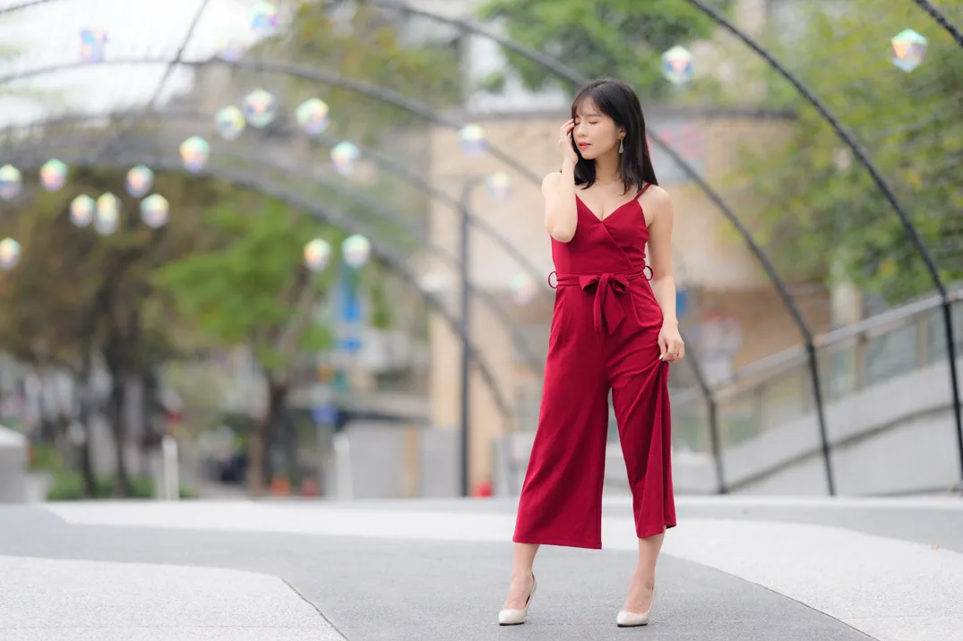 [Mzsock] NO.217 YoYo elegant jumpsuit with high heels street photography#[105P]-9