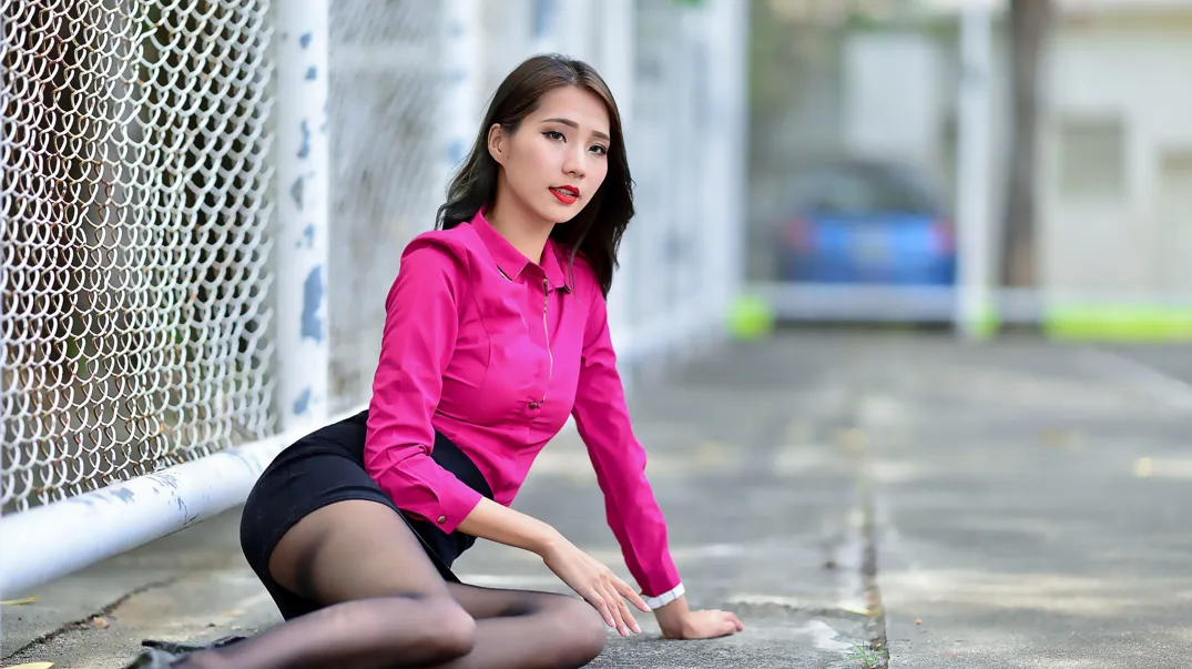 [Mzsock] NO.199 Anita Huang Yunfei OL black silk high heels beautiful legs street photography#[105P]-8