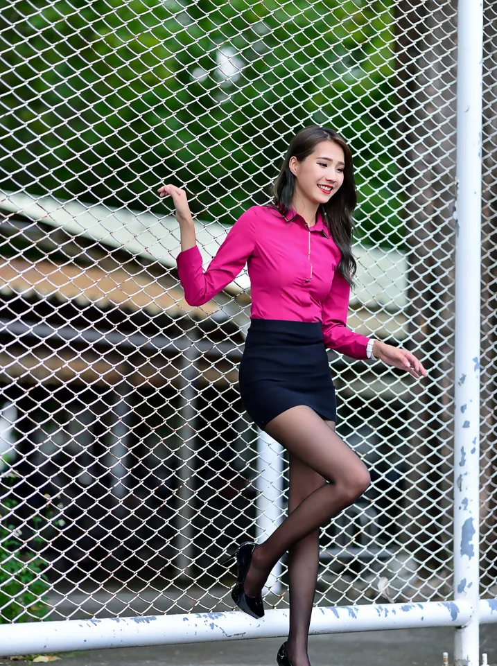 [Mzsock] NO.199 Anita Huang Yunfei OL black silk high heels beautiful legs street photography#[105P]-3