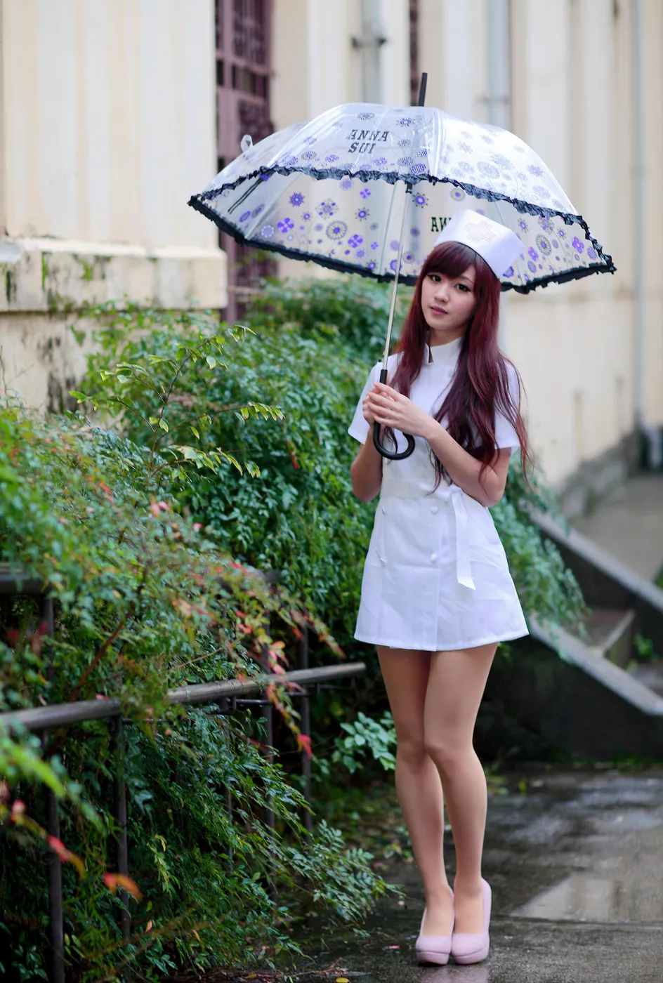 [Mzsock] NO.204 Xiaoya nurse uniform, stockings, high heels and beautiful legs street photography#[70P]-6