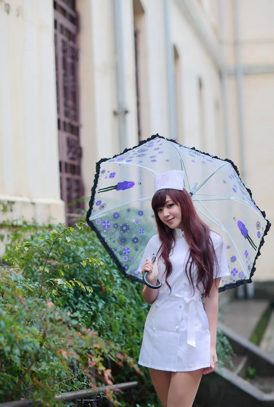 [Mzsock] NO.204 Xiaoya nurse uniform, stockings, high heels and beautiful legs street photography#[70P]-7