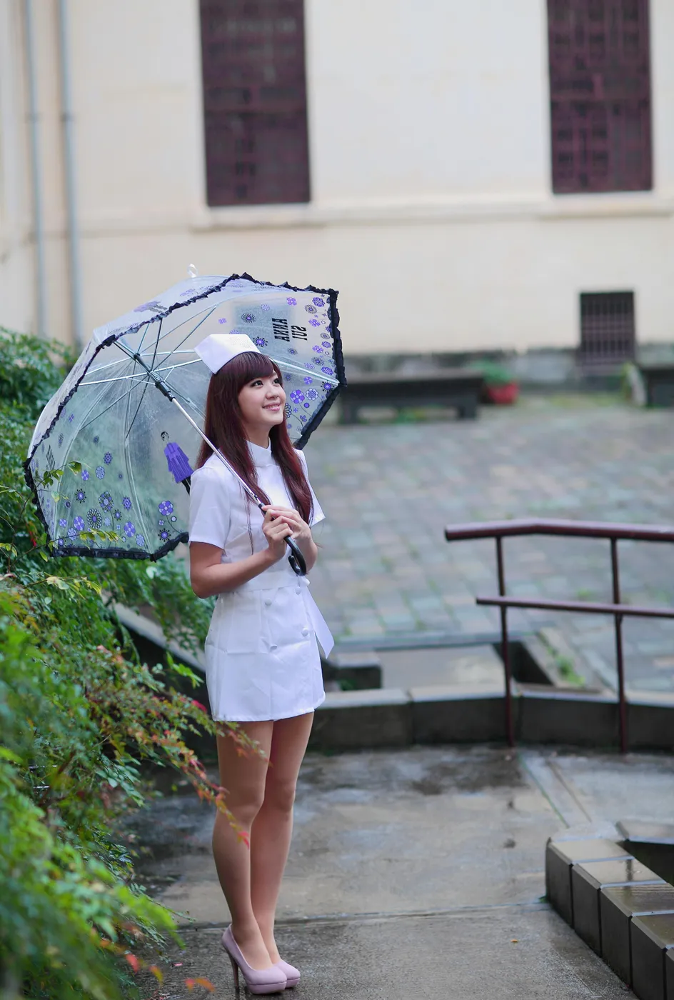 [Mzsock] NO.204 Xiaoya nurse uniform, stockings, high heels and beautiful legs street photography#[70P]-8