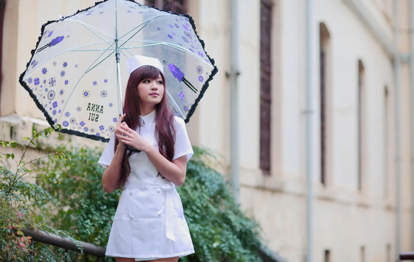 [Mzsock] NO.204 Xiaoya nurse uniform, stockings, high heels and beautiful legs street photography#[70P]-5