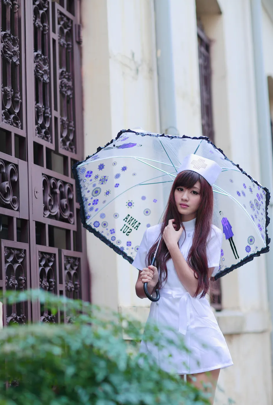 [Mzsock] NO.204 Xiaoya nurse uniform, stockings, high heels and beautiful legs street photography#[70P]-7